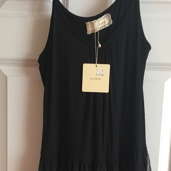 🆕  NEW with tags Maxi Black Areve Tank Dress - Picture 2 of 2